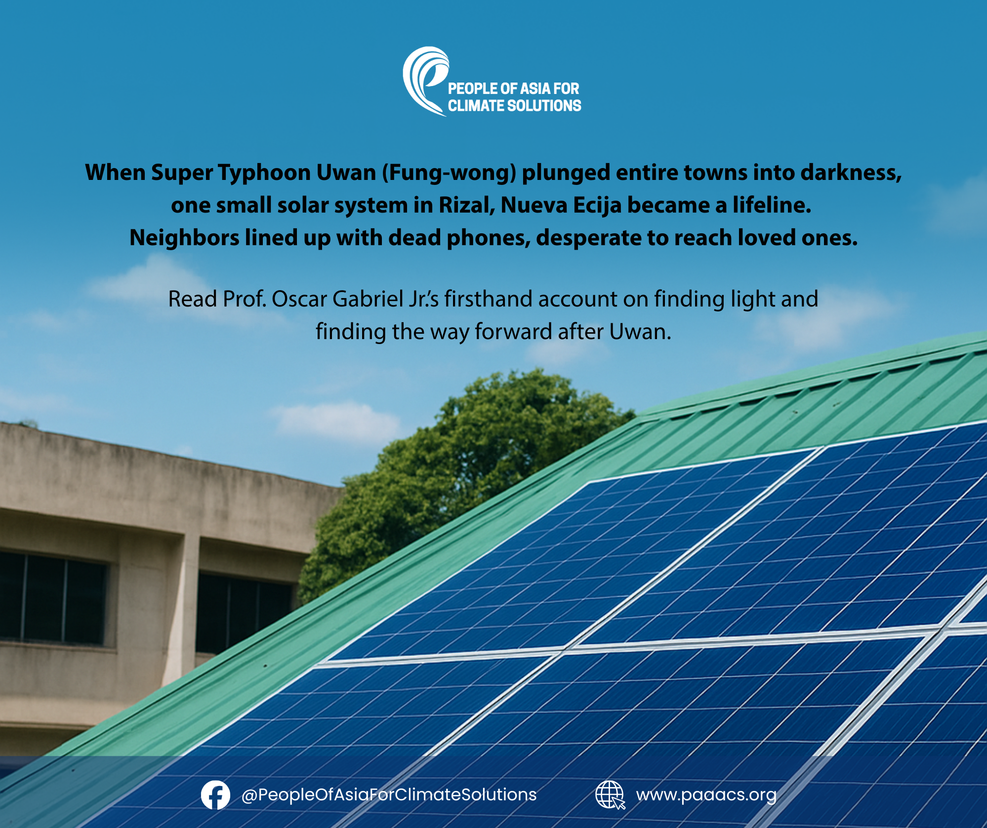 Solar Resilience: Powering Up Rizal After Typhoon Uwan